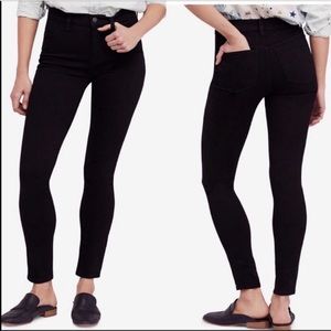 Free people black skinny jeans